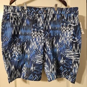 Gloria Vanderbilt Midnight Affair Sahara Amanda Bermuda Shorts Plus Size 20W